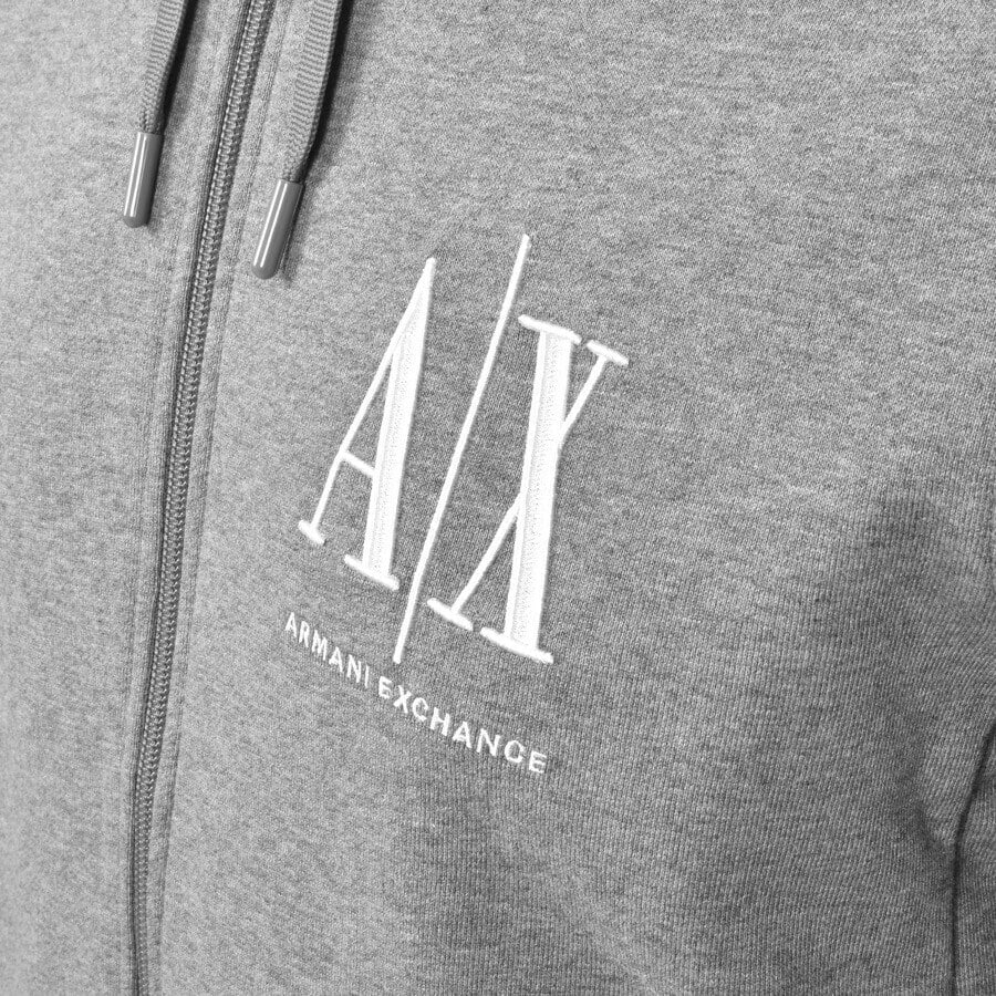 Grey armani exchange hoodie shop